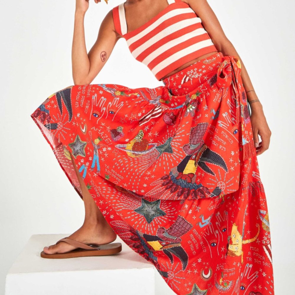 FARM RIO Wrap Skirt